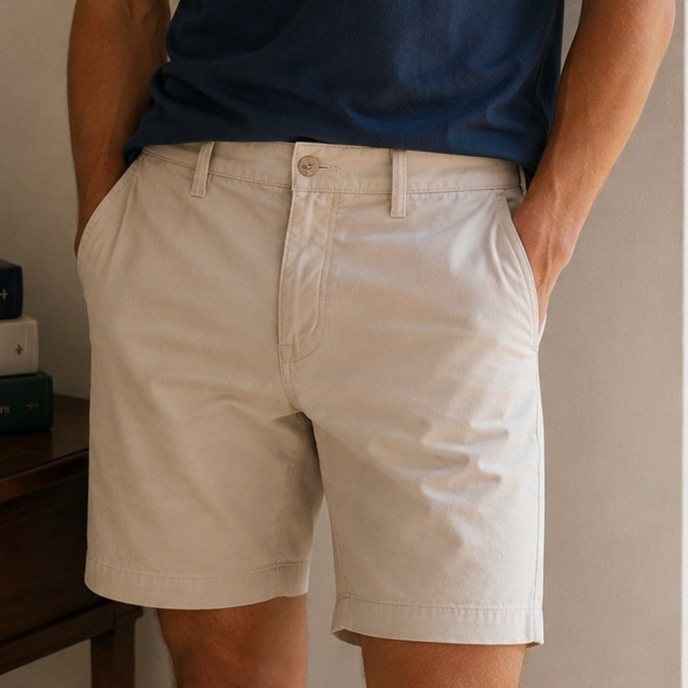 Polo Ralph Lauren Stretch Classic Fit Chino Shorts Tan Khaki Mens 35